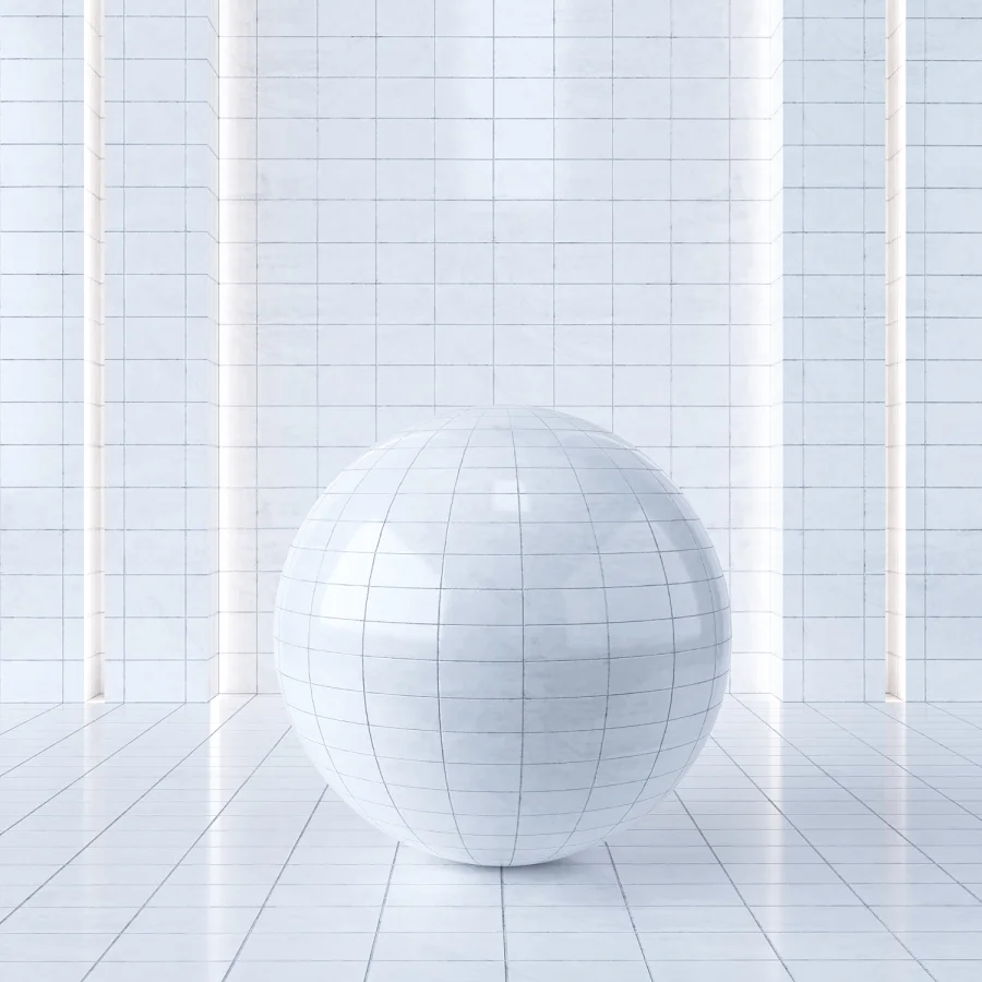 Marble Tile White - Image 2