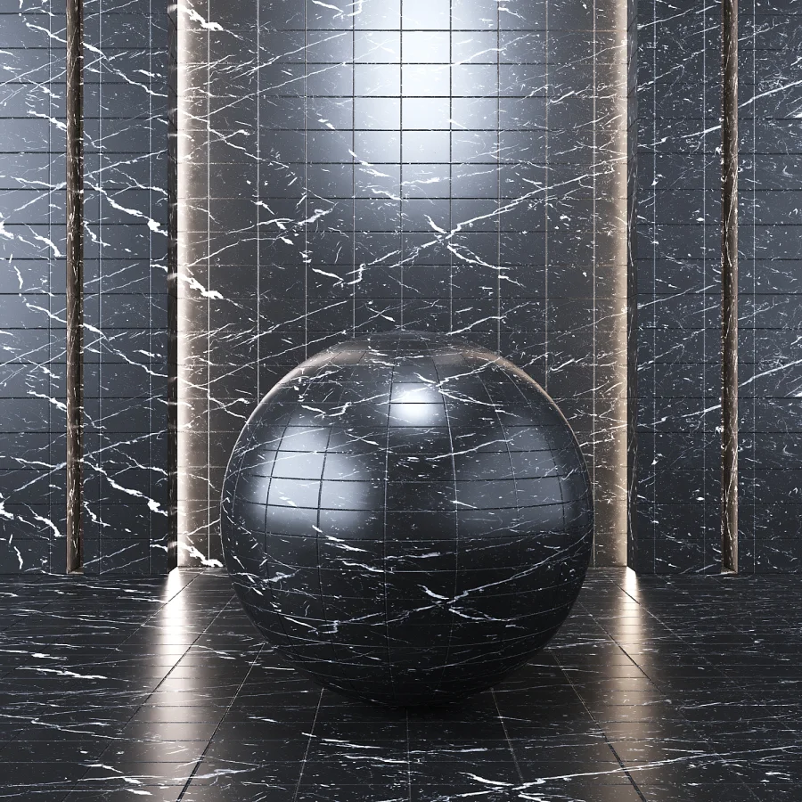 Marble Tile Black - Image 3