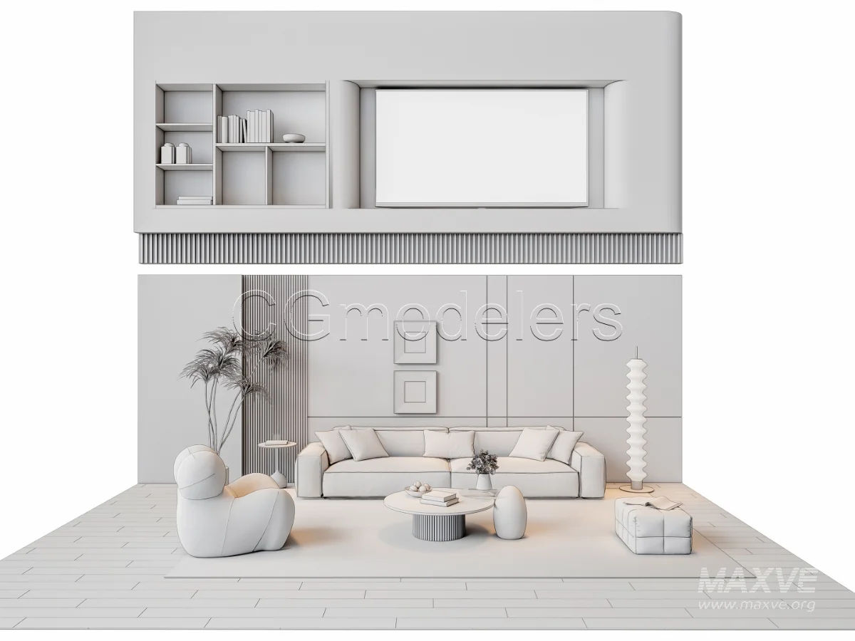 MODERN LUXURY LIVING ROOM SET 12 - Image 14