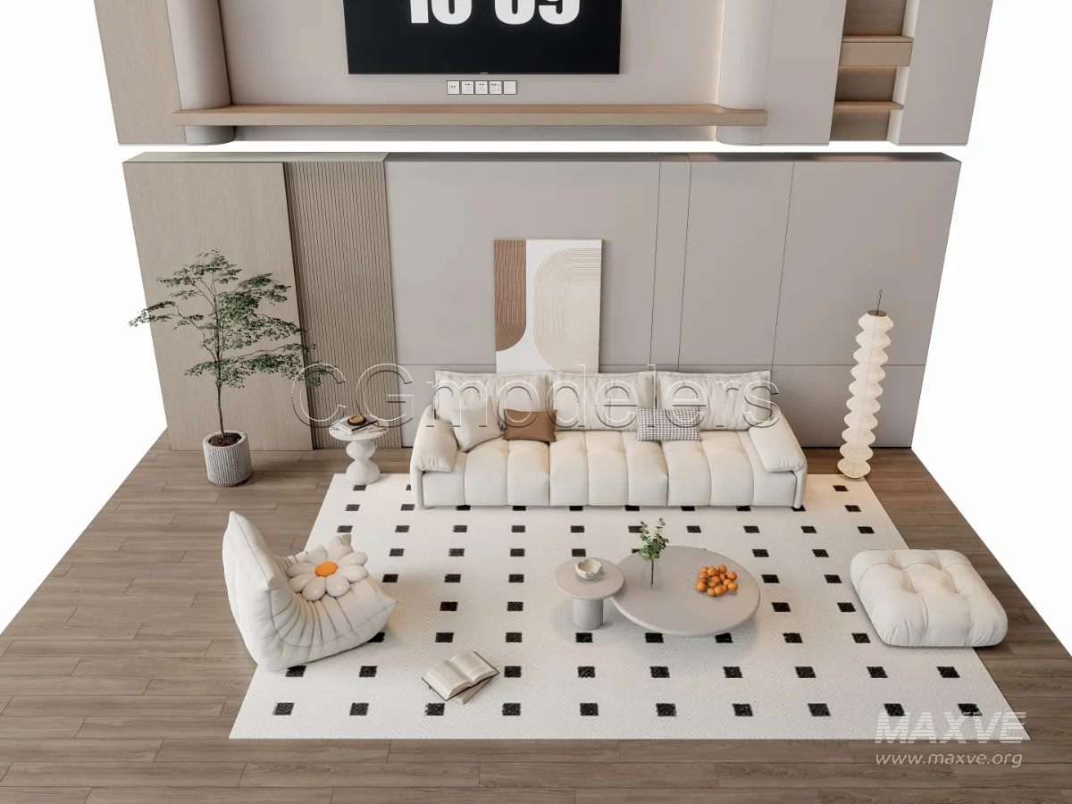 MODERN LUXURY LIVING ROOM SET 10 - Image 19