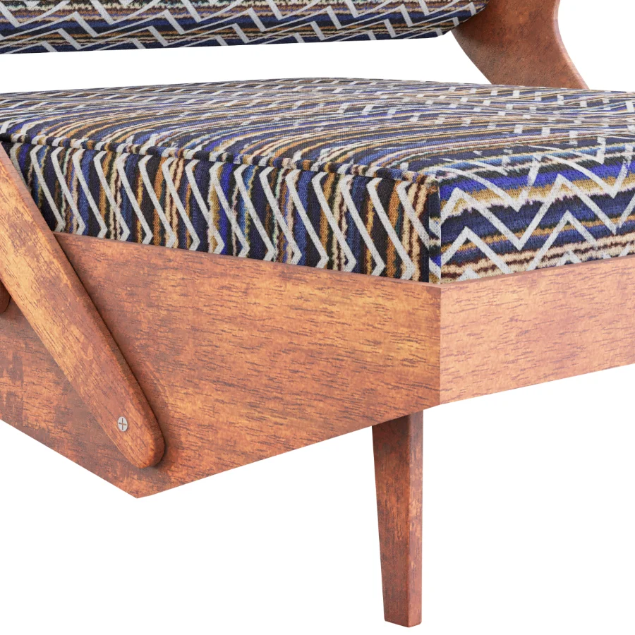 Mid Century ZigZag Lounge Set - Image 7