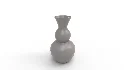 Bradburn Home Double Gourd Stripe Floor Vase - Thumbnail 3