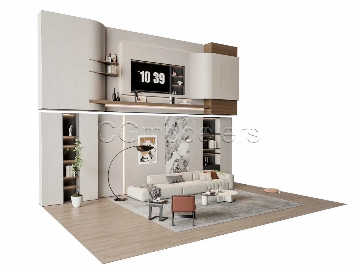 MODERN LUXURY LIVING ROOM SET 13 - Image 14