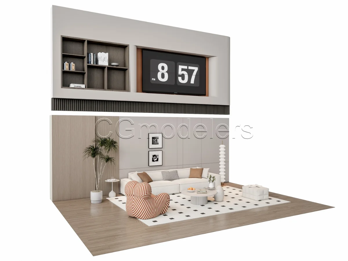 MODERN LUXURY LIVING ROOM SET 12 - Image 4