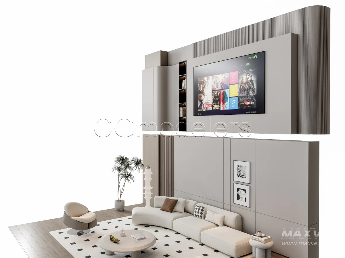 MODERN LUXURY LIVING ROOM SET 11 - Image 7