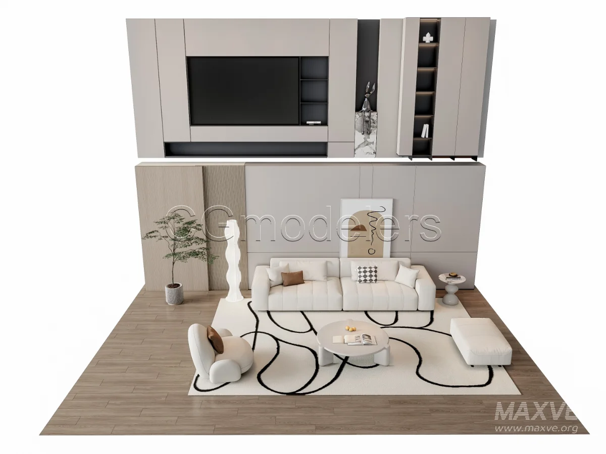 MODERN LUXURY LIVING ROOM SET 15 - Image 18