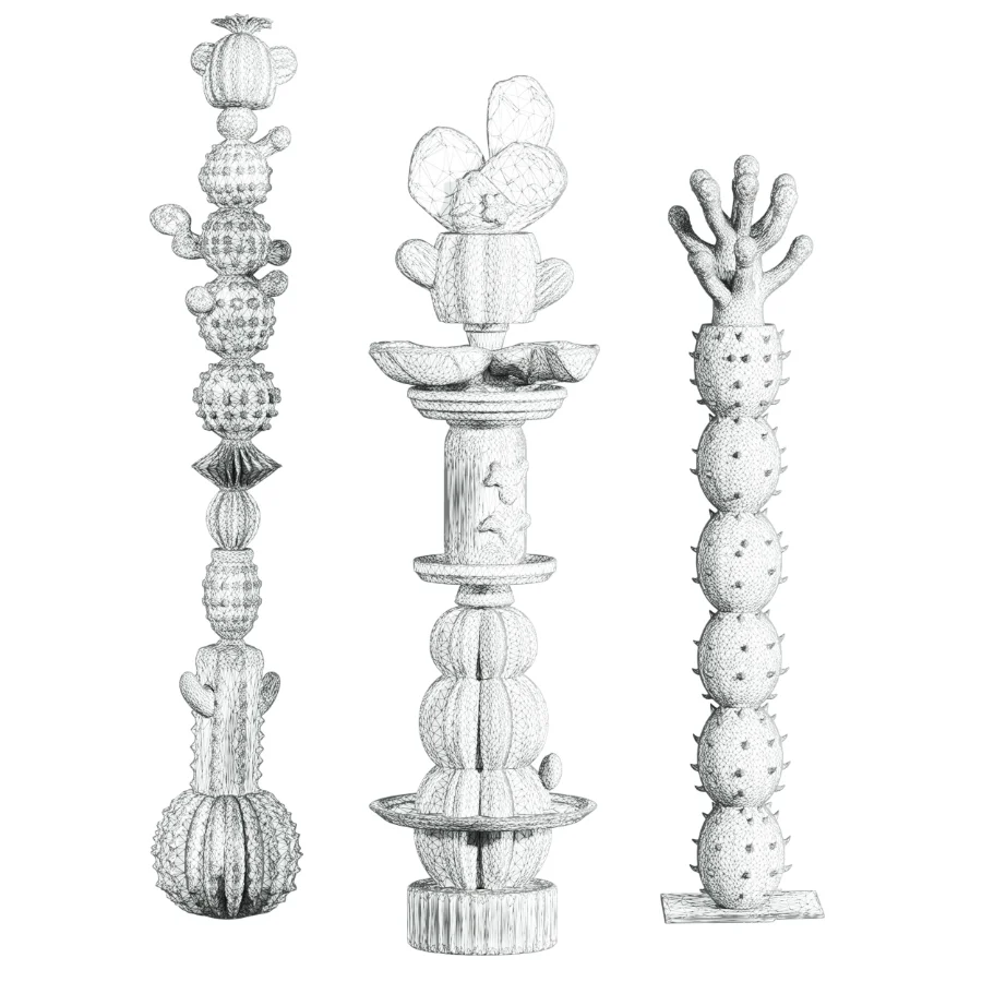 Cactus Sculpture set - Image 3