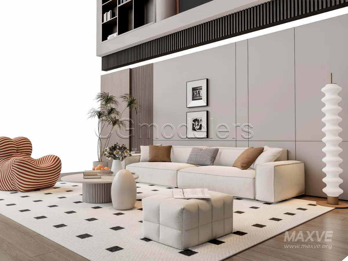 MODERN LUXURY LIVING ROOM SET 12 - Image 17