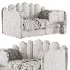 Woody Childrens Upholstered Sofa Bed - Thumbnail 2