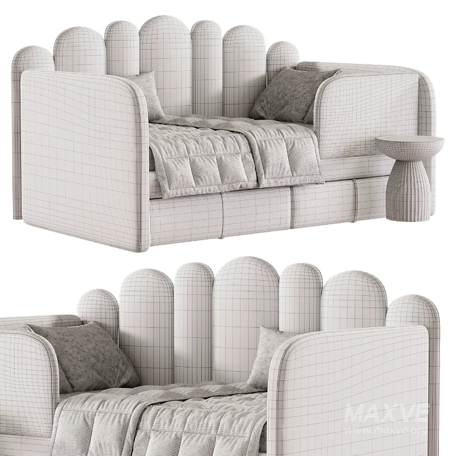 Woody Childrens Upholstered Sofa Bed - Image 2