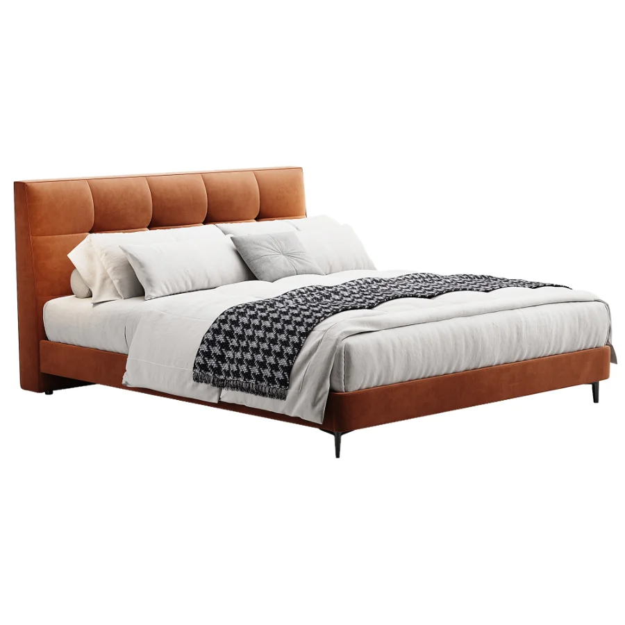Scandinavian double bed 14 - Image 1