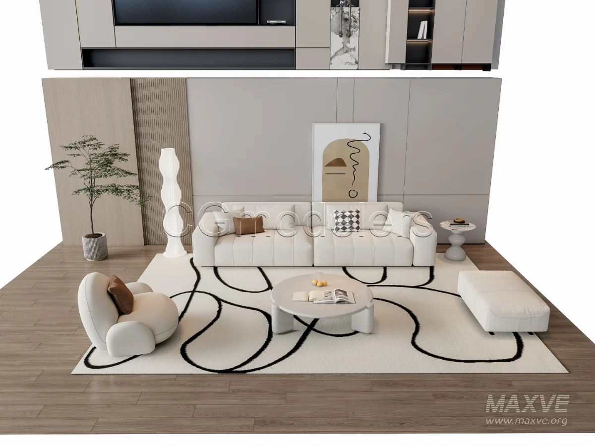 MODERN LUXURY LIVING ROOM SET 15 - Image 15
