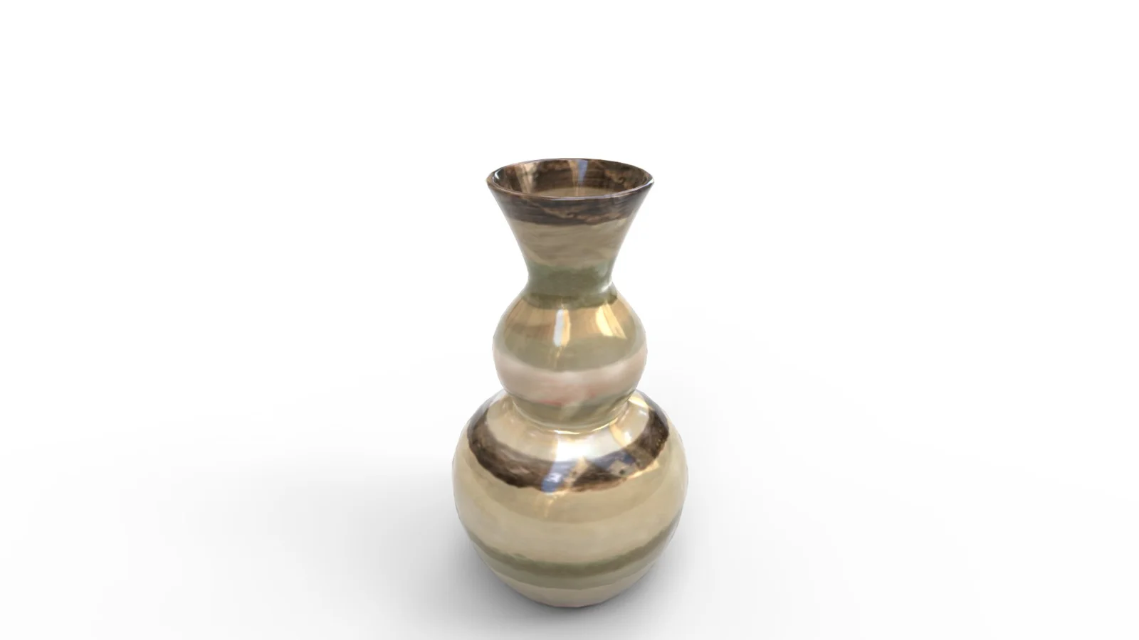Bradburn Home Double Gourd Stripe Floor Vase - Image 8