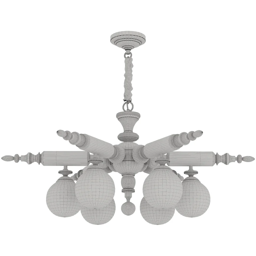 Modern Rotating Stick Chandelier - Image 2