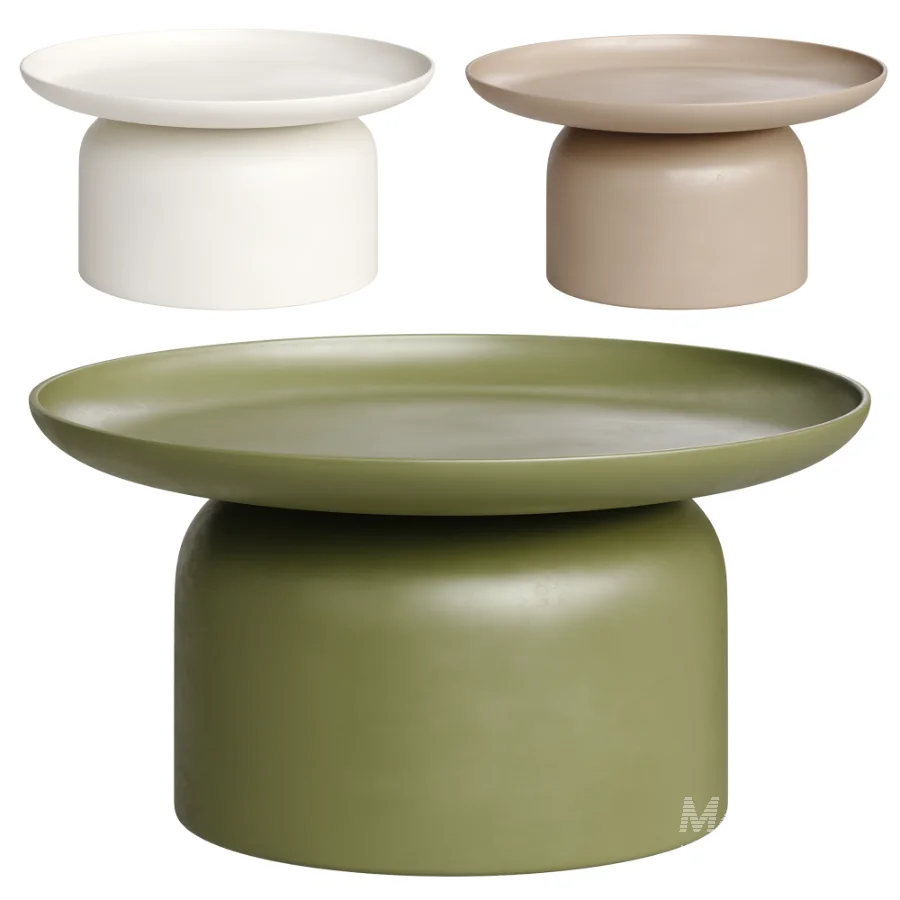 ARCOLA coffee table in ecru color, garden - Image 2