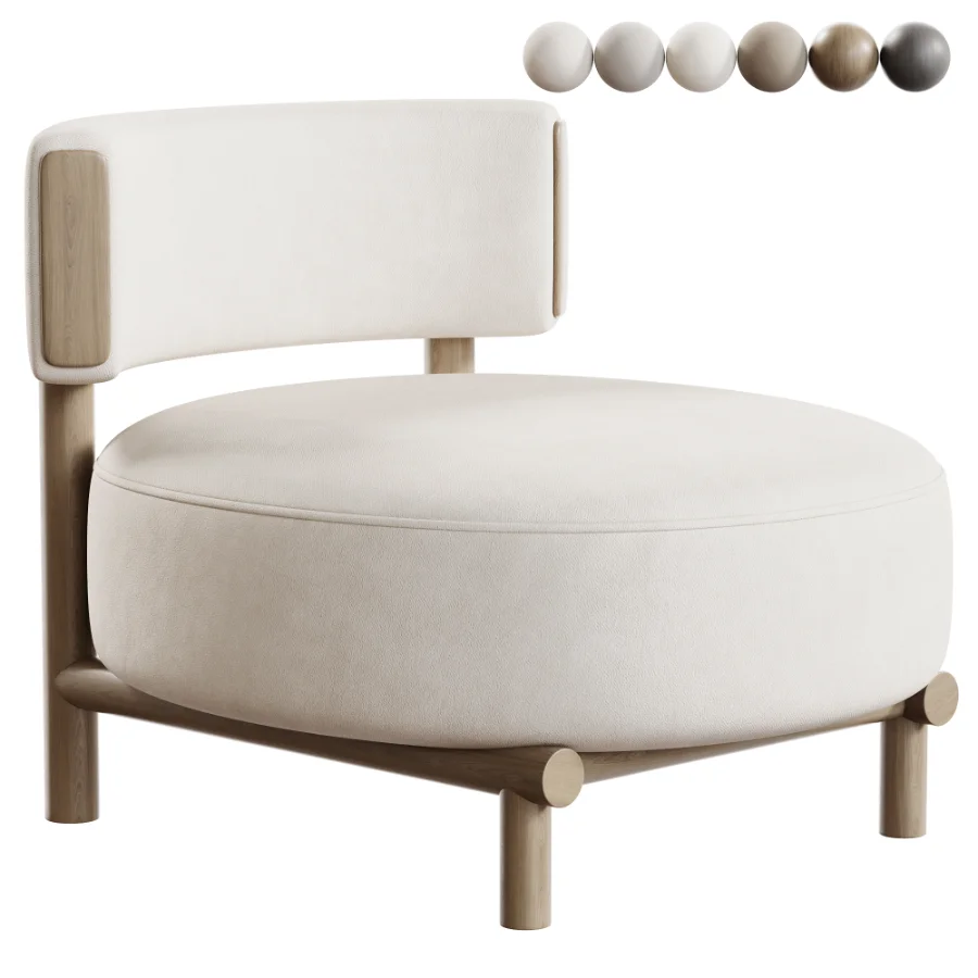 Modern Simple Style Accent Chair - Image 1