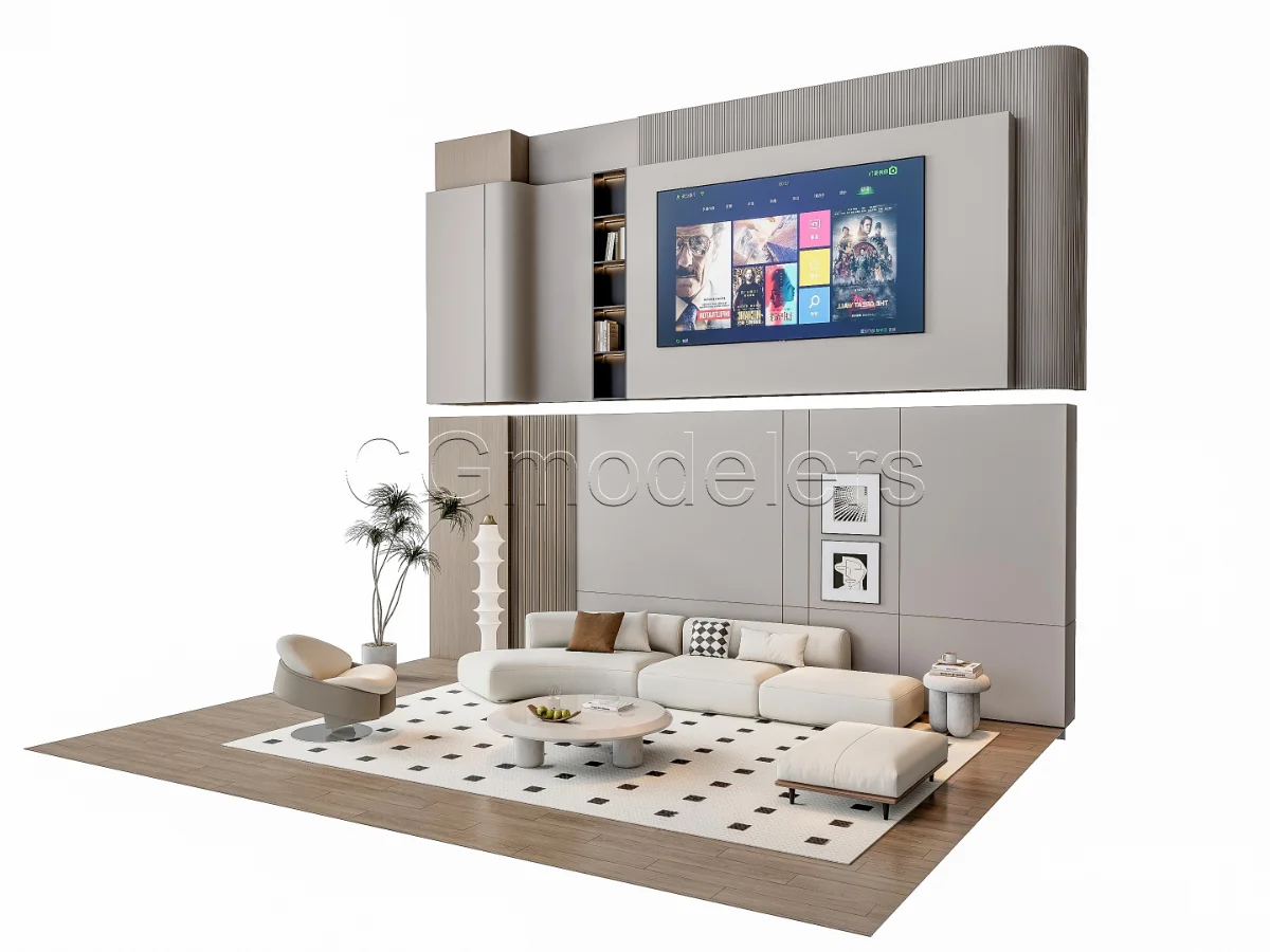 MODERN LUXURY LIVING ROOM SET 11 - Image 16