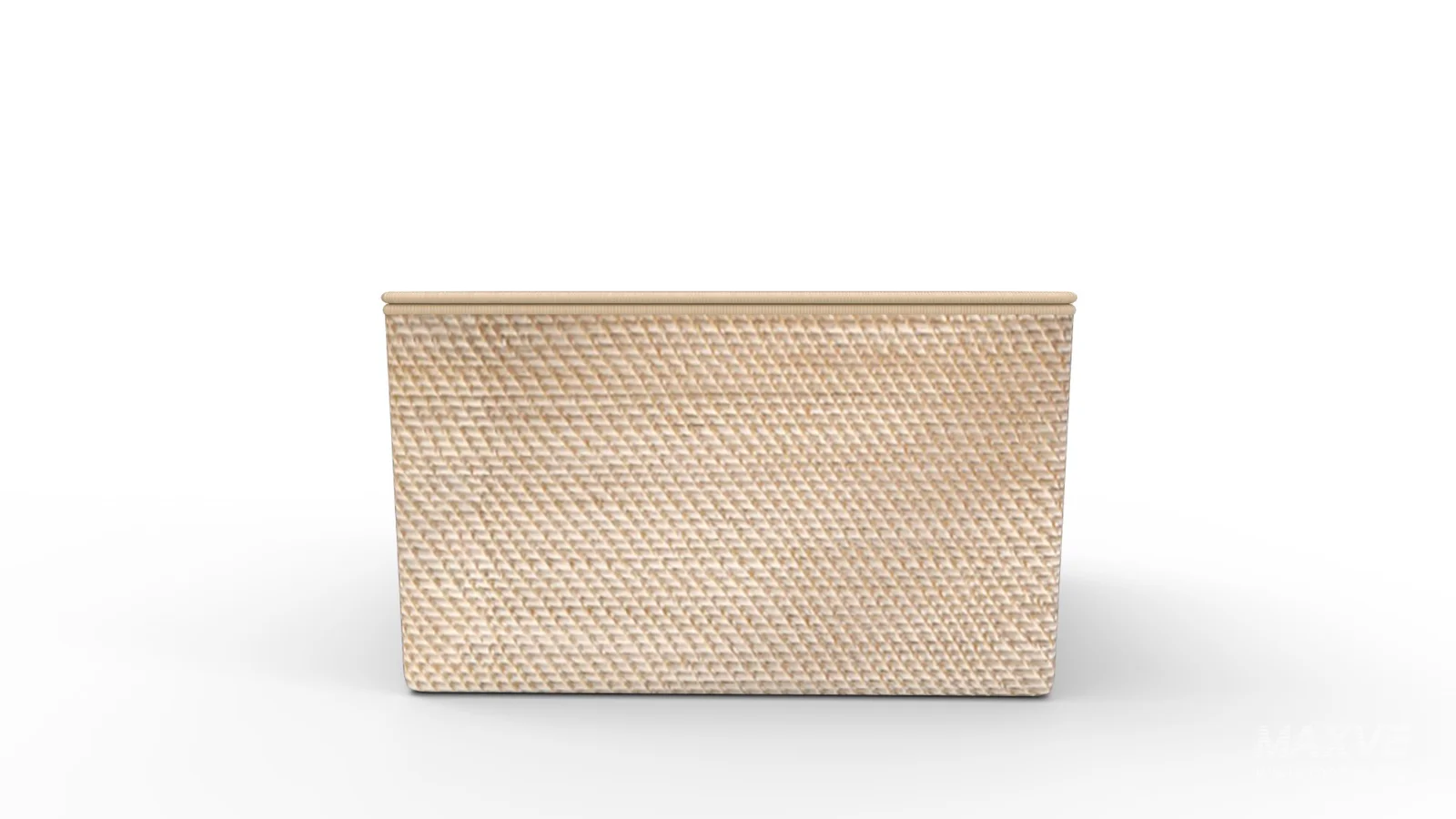 Modern Weave Lidded Storage Basket - Image 3