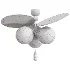 Vintage Floral Disc Ceiling Light - Thumbnail 7