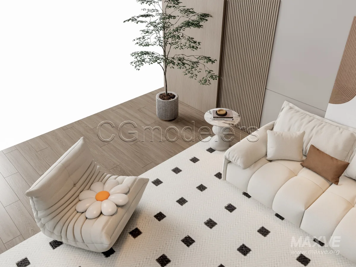 MODERN LUXURY LIVING ROOM SET 10 - Image 12