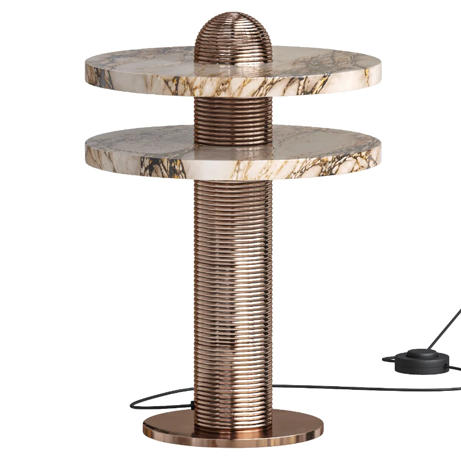 mooiehome Alabaster Comet Table Lamp - Image 1