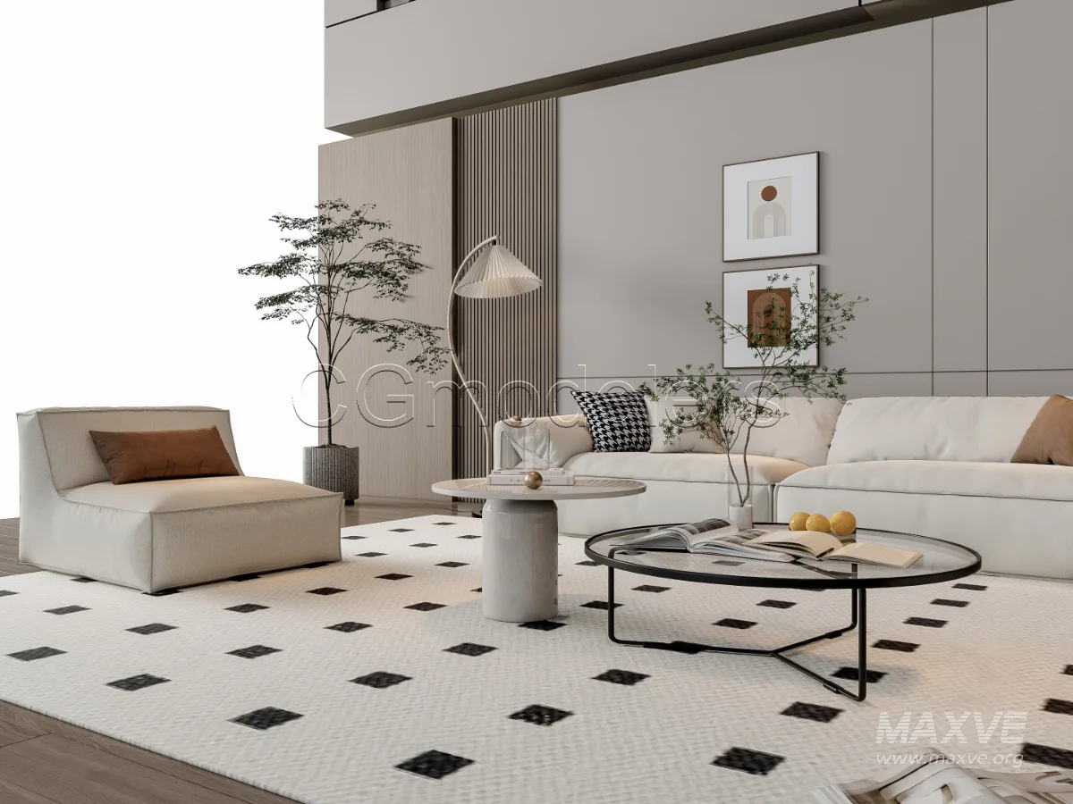 MODERN LUXURY LIVING ROOM SET 14 - Image 6