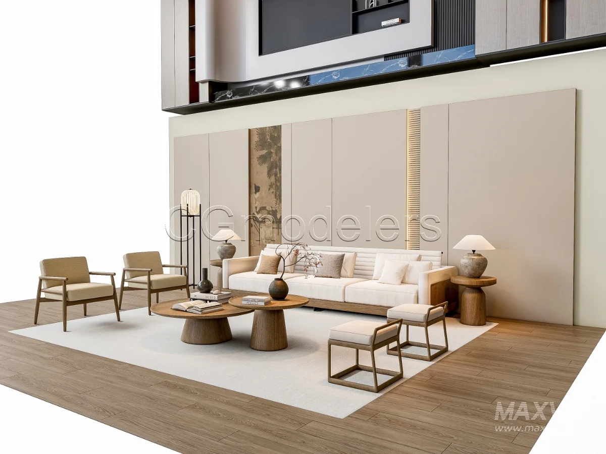 MODERN LUXURY LIVING ROOM SET 2 - Image 5