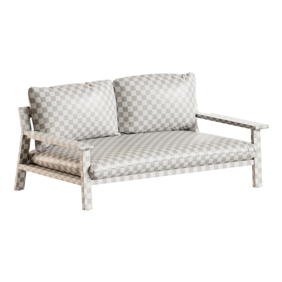 Amir 2-Seater Outdoor Day Bed in Acacia - Image 9