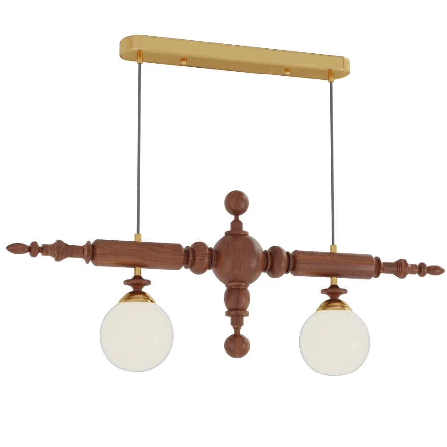 Cambridge Wooden Chandelier - Image 1