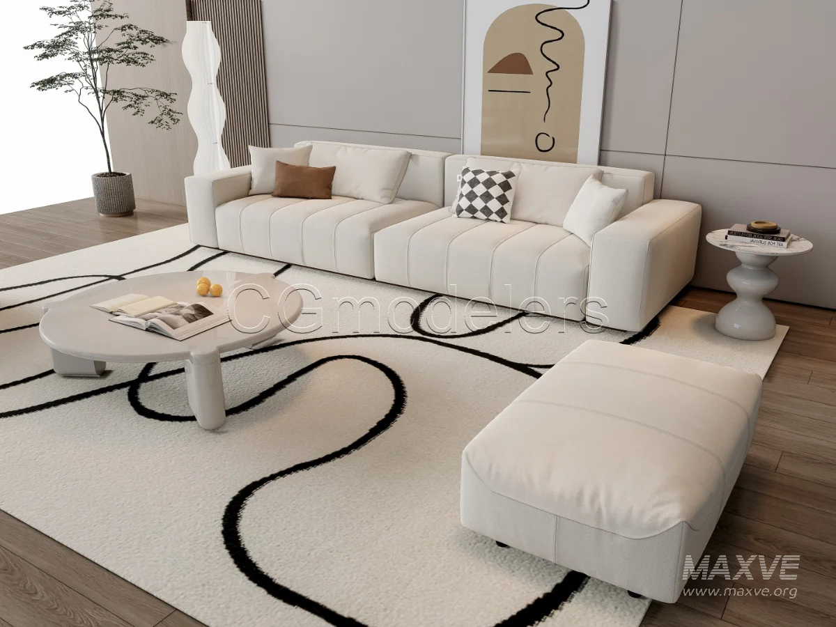 MODERN LUXURY LIVING ROOM SET 15 - Image 17