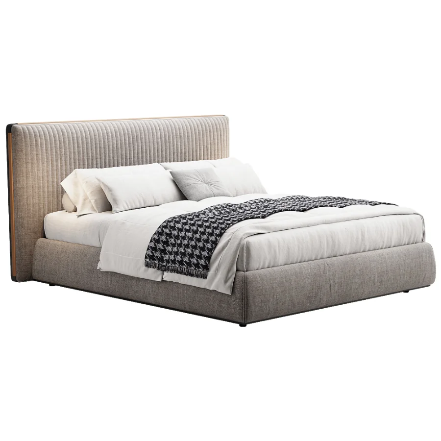 Scandinavian double bed 17 - Image 3