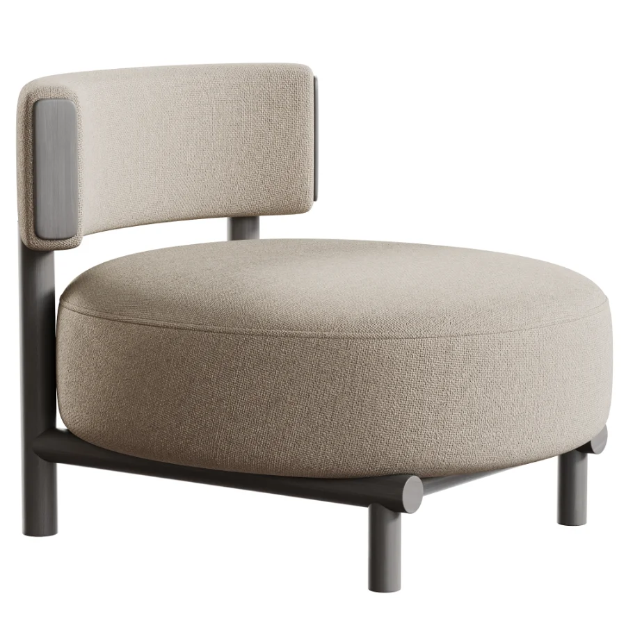 Modern Simple Style Accent Chair - Image 4