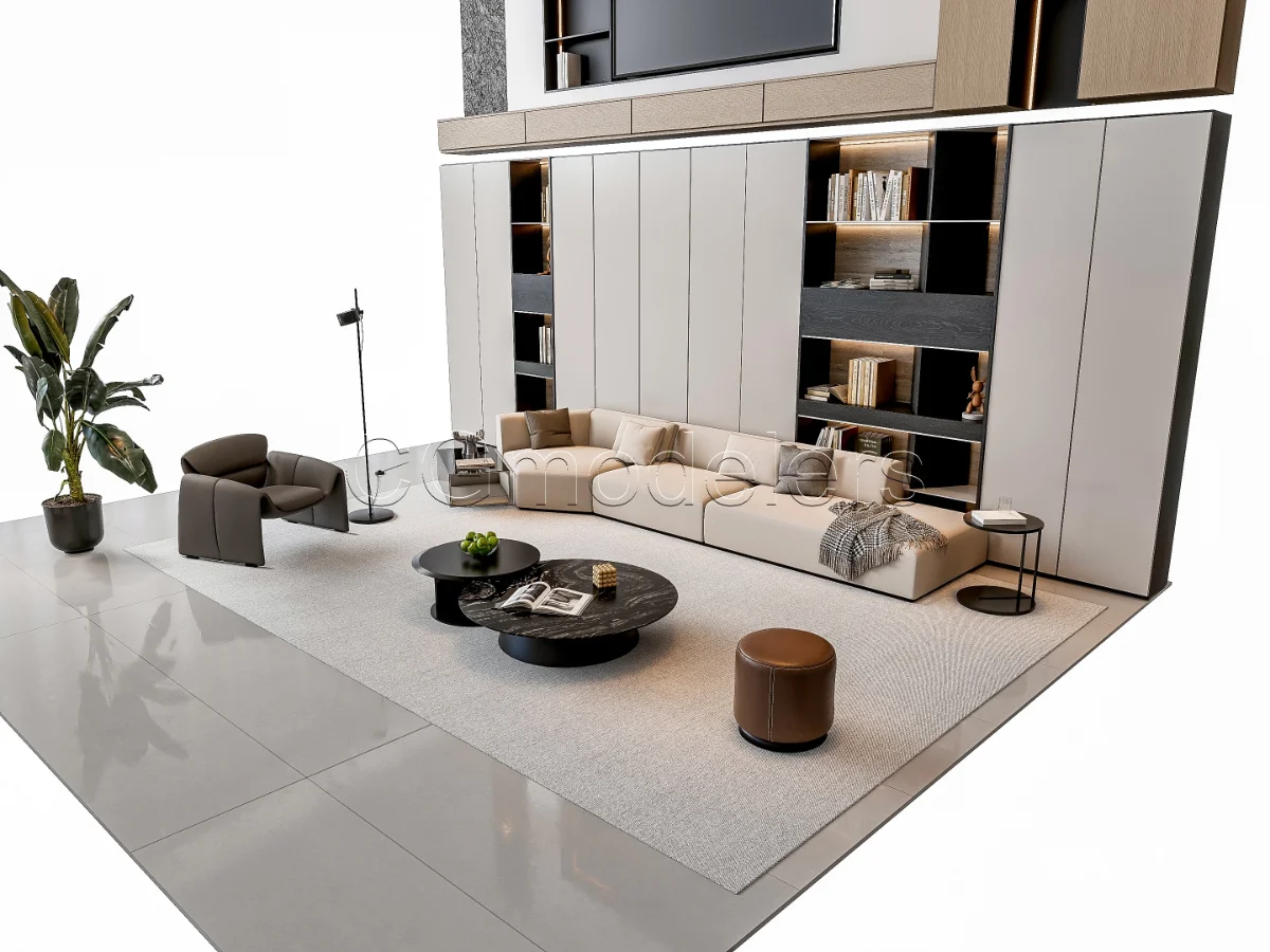 MODERN LUXURY LIVING ROOM SET 4 - Image 16