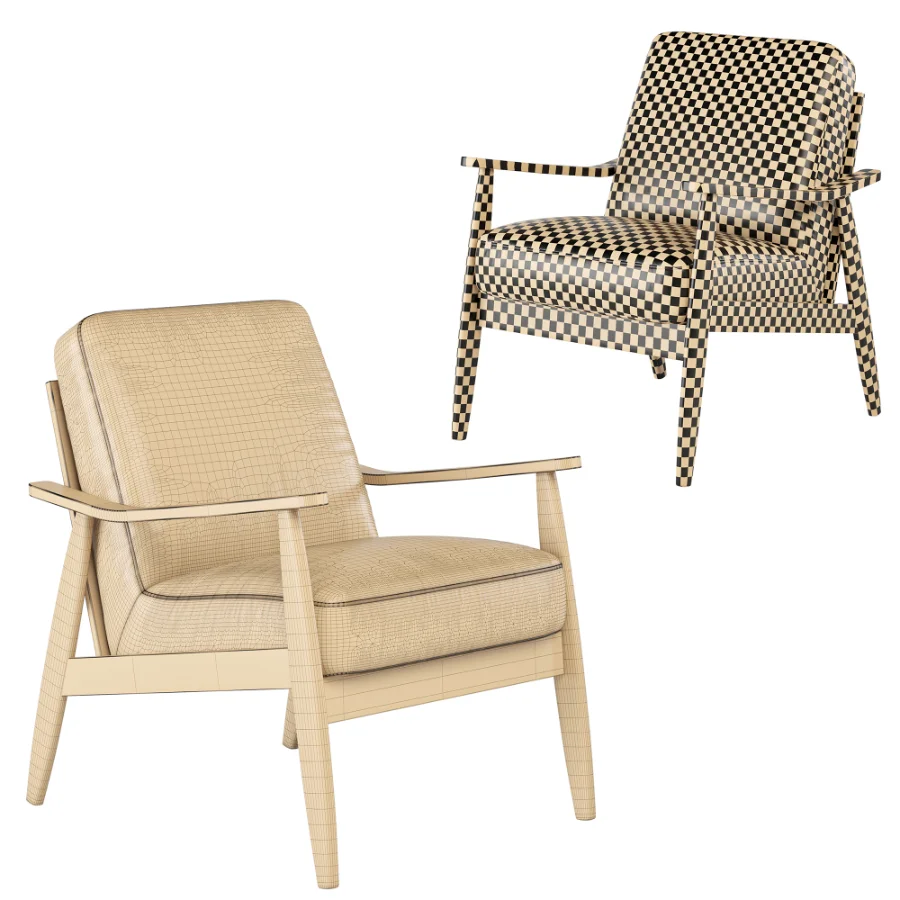 Mid century modern chair 05 - Image 2