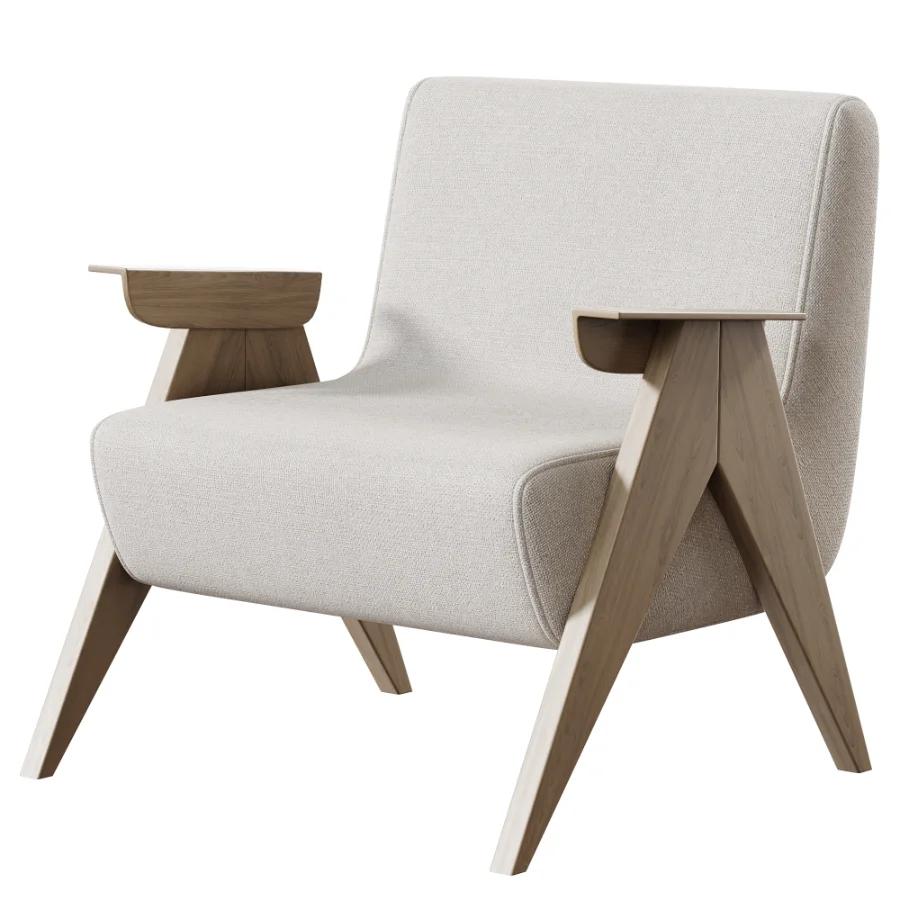 Casual White Lemon Color Emerald Green Arm Chair - Image 2