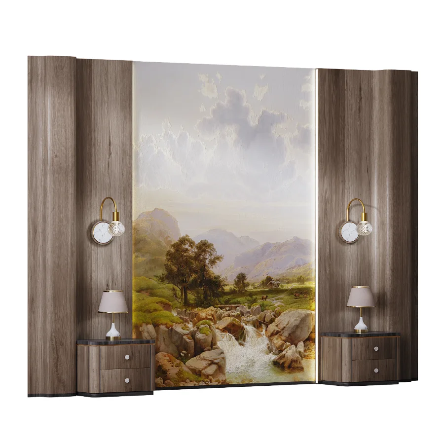 Modern style bedroom headboard set 002 - Image 4