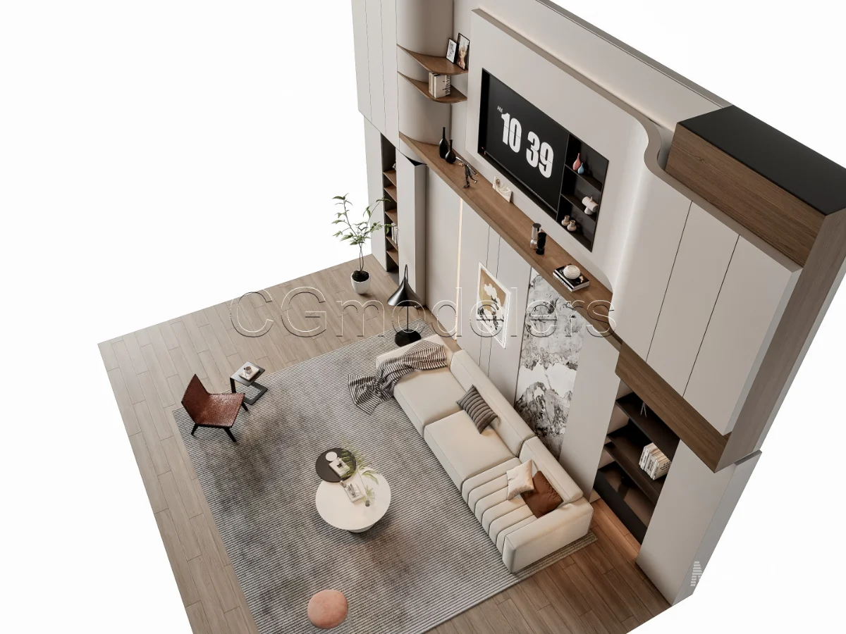 MODERN LUXURY LIVING ROOM SET 13 - Image 18