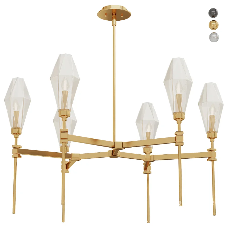 Aalto Flat Bronze Chandelier - Image 1