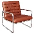 Leather And Stainless Steel Decorated Chair By Zara - Thumbnail 3