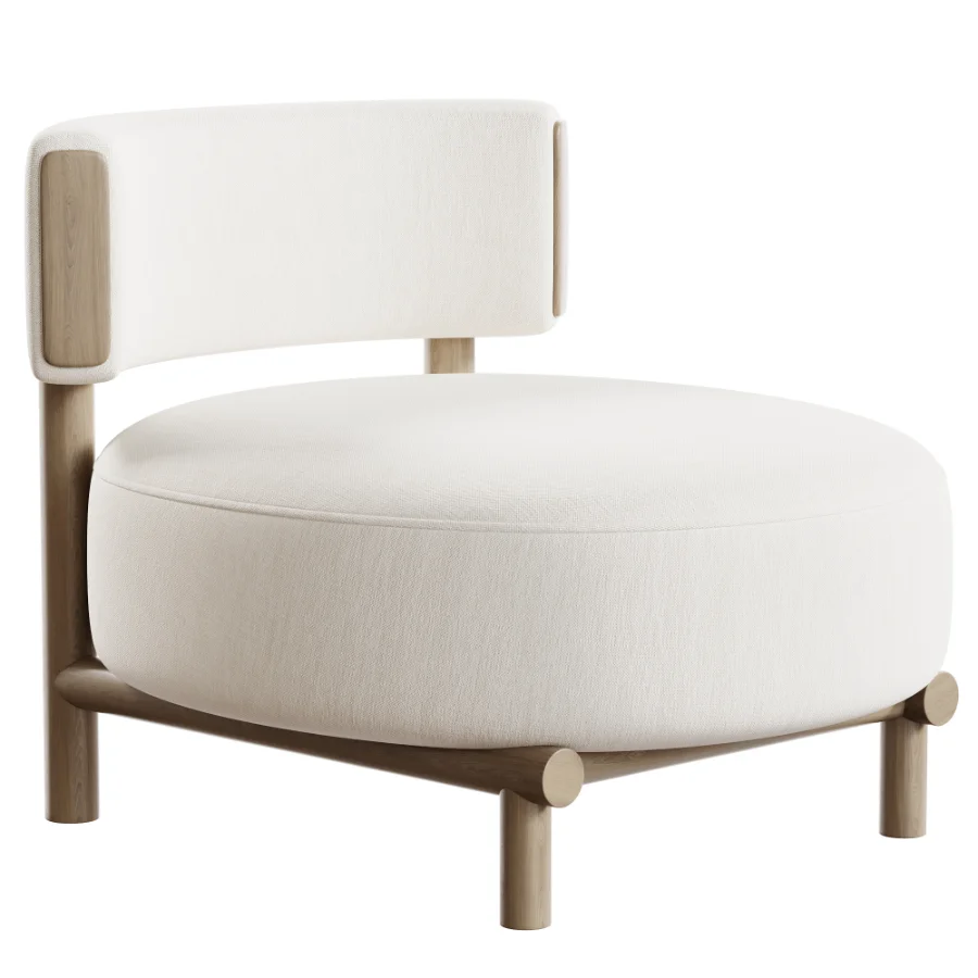 Modern Simple Style Accent Chair - Image 2