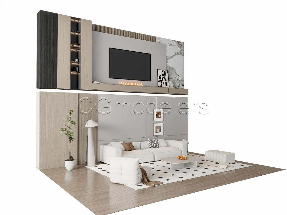 MODERN LUXURY LIVING ROOM SET 17 - Image 4