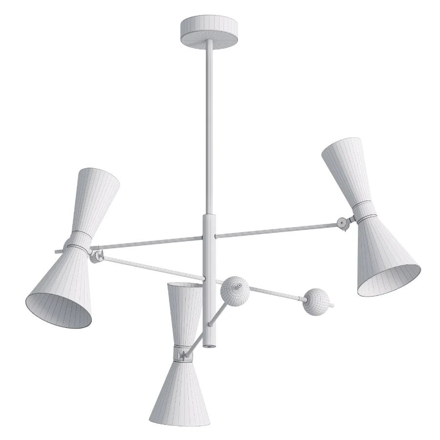 Modern Sputnik Chandelier - Image 3