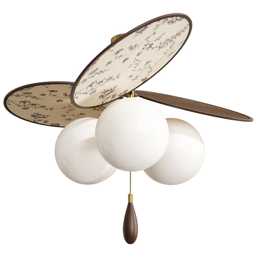 Vintage Floral Disc Ceiling Light - Image 2