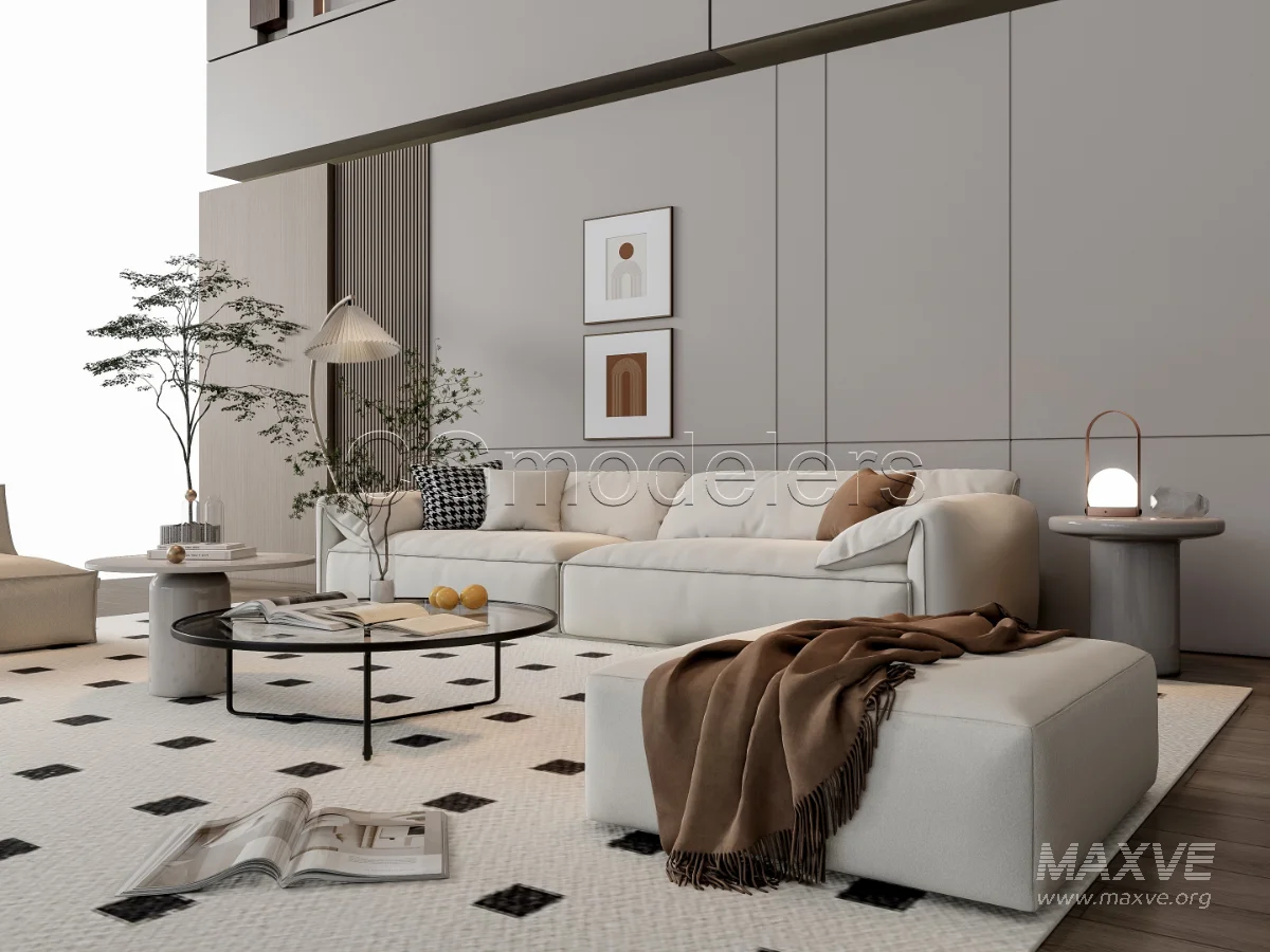 MODERN LUXURY LIVING ROOM SET 14 - Image 10