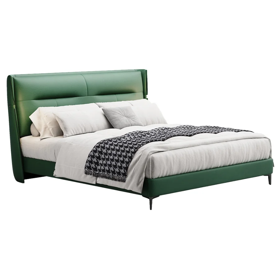 Scandinavian double bed 13 - Image 1