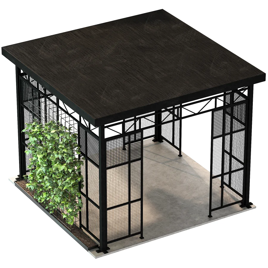 Outdoor Gazebo Metal Pavilion Structure - Image 4