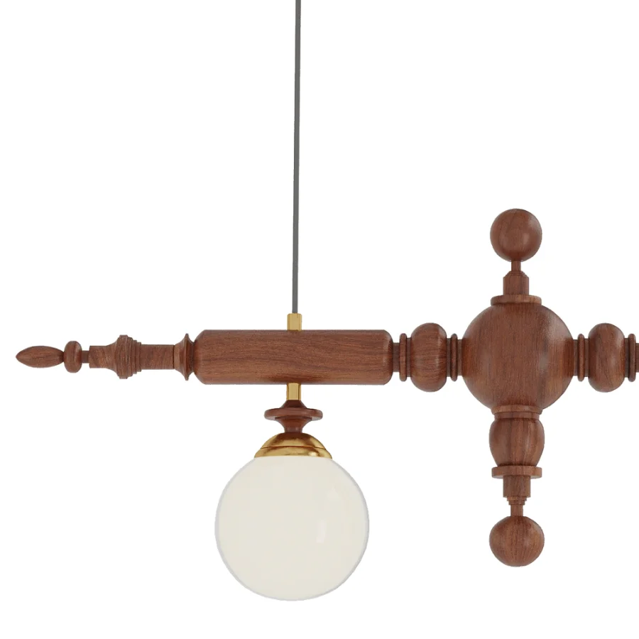 Cambridge Wooden Chandelier - Image 3