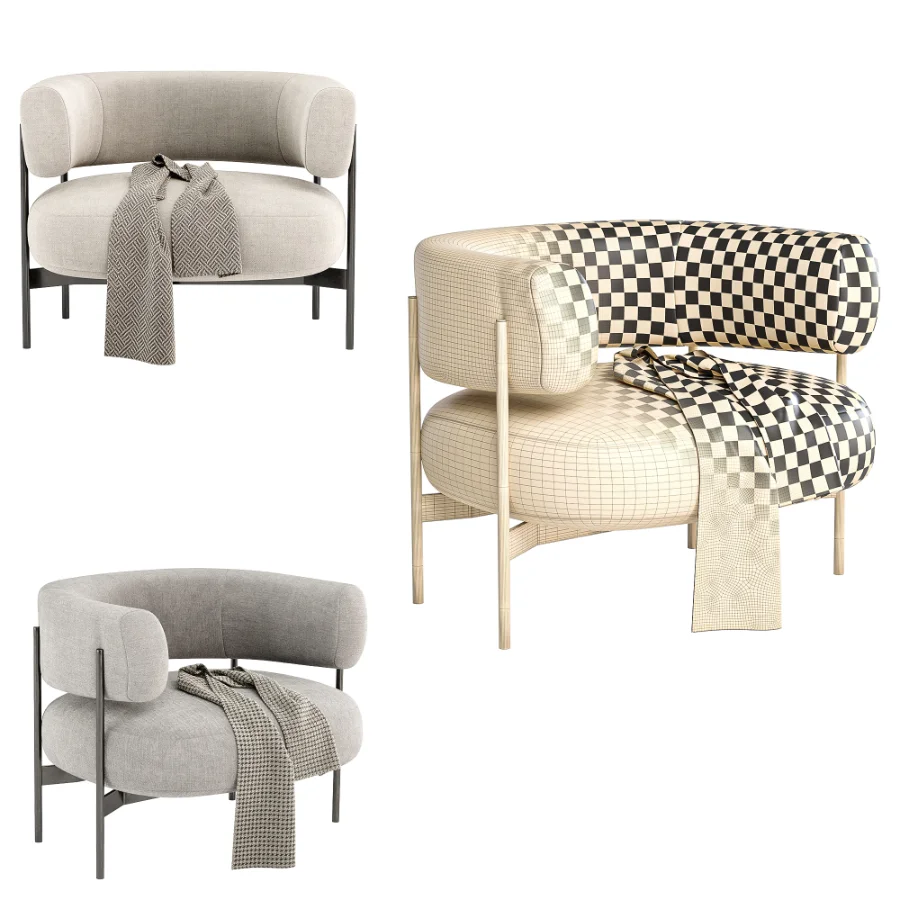 CINI armchair By HC28 Cosmo - Image 4