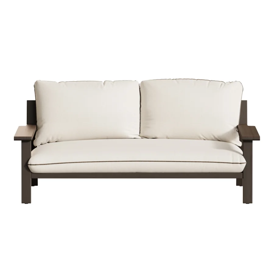 Amir 2-Seater Outdoor Day Bed in Acacia - Image 7