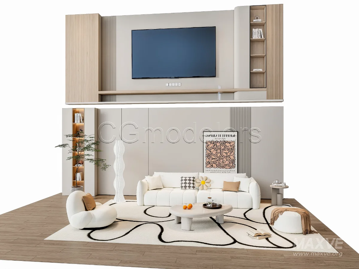 MODERN LUXURY LIVING ROOM SET 5 - Image 10